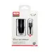 Автомобильное зарядное устройство XO CC39 PD(USB+USB-C) (18W) + Кабель Type-C Black, Чёрный