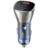 Автомобільний зарядний пристрій Usams C29 1USB+1USB-C (72W) Золотий Автомобільний зарядний пристрій Usams C29 1USB+1USB-C (72W) Золотий