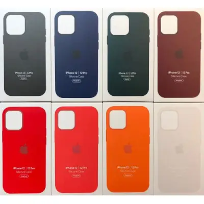 Чехол накладка HC Magsafe iPhone 12/12 Pro Красная/ Purplish Red