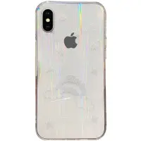 Чехол накладка Aurora Space iPhone X Радуга