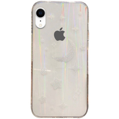 Чехол накладка Aurora Space iPhone XR Луна