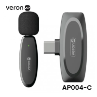 Безпроводной петличный микрофон Veron Type-C AP004-C Black, Чёрный Безпроводной петличный микрофон Veron Type-C AP004-C Black, Чёрный