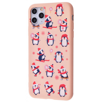Накладка WAVE Fancy iPhone 12 Pro Пингвины/ Розовый Песок