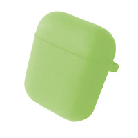 Чехол для наушников AirPods 1/2 Microfiber Зеленый/ Pistachio Чехол для наушников AirPods 1/2 Microfiber Зеленый/ Pistachio