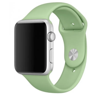 Ремешок Apple Watch 42мм Силикон 3ед. Оливково-Зеленый