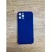 Чехол накладка Slim Full +Glass iPhone 12 Pro Синя