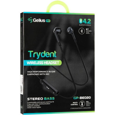 Наушники с микрофоном Gelius Pro Trydent GP-BE-020 Black, черный