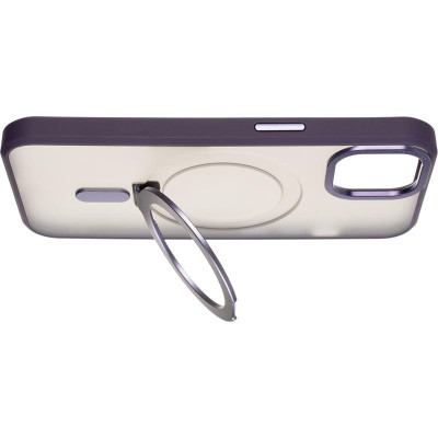 Чехол накладка Bumper Magsafe Stand iPhone 13 Фиолетовая