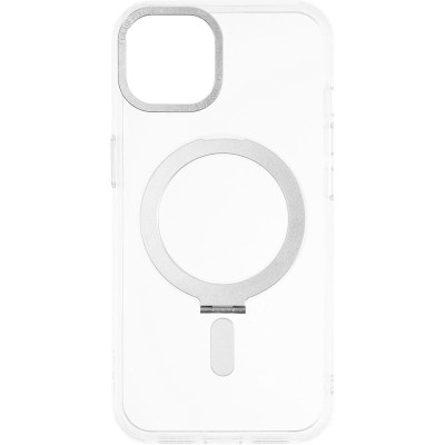 Чехол накладка Bumper Magsafe Stand iPhone 14 Pro Max Серебряная
