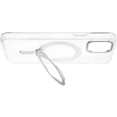 Чехол накладка Bumper Magsafe Stand iPhone 14 Серебряная