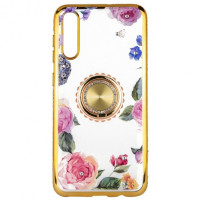 Чехол накладка Shengo Ring iPhone XS Max Золотая