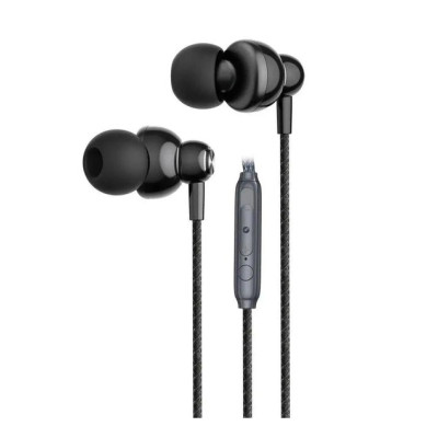 Провідні вакуумні навушники-гарнітура XO EP55 Black, чорний