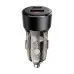 Автомобильное зарядное устройство Acefast B12 (USB+Type-C) 60W Black, Черный