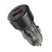 Автомобильное зарядное устройство Acefast B12 (USB+Type-C) 60W Black, Черный