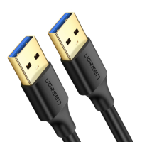 Кабель Ugreen USB 3.0 Male to Male 1м Чорний