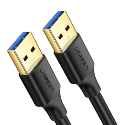 Кабель Ugreen USB 3.0 Male to Male 1м Чорний