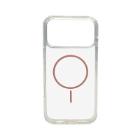 Чохол Накладка Cosmic Acrylic Thin Magsafe  iPhone 17 Pro Max Рожева