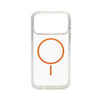 Чохол Накладка Cosmic Acrylic Thin Magsafe  iPhone 17 Pro Max Помаранчева