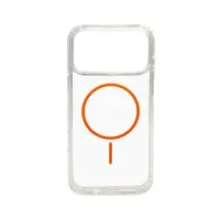 Чохол Накладка Cosmic Acrylic Thin Magsafe  iPhone 17 Pro Max Помаранчева