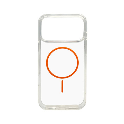 Чохол Накладка Cosmic Acrylic Thin Magsafe  iPhone 17 Pro Max Помаранчева