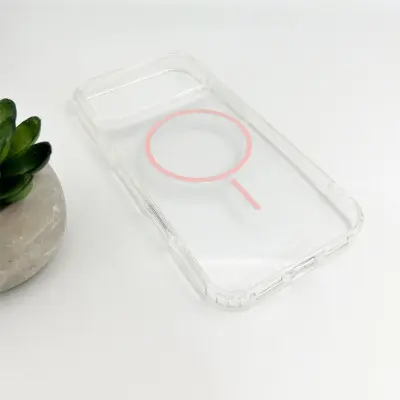 Чохол Накладка Cosmic Acrylic Thin Magsafe  iPhone 17 Pro Рожева