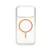 Чохол Накладка Cosmic Acrylic Thin Magsafe  iPhone 17 Pro Помаранчева