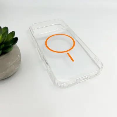 Чохол Накладка Cosmic Acrylic Thin Magsafe  iPhone 17 Pro Помаранчева