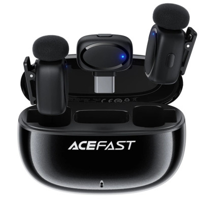 Бездротовий петличний мікрофон Acefast R2 Чёрный