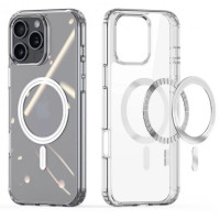 Чехол Накладка Clin Mag MagSafe iPhone 16 Pro Max Прозрачная