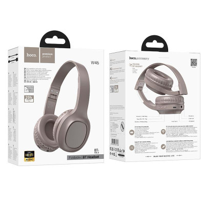 Бездротові навушники Bluetooth Hoco W46 Brown
