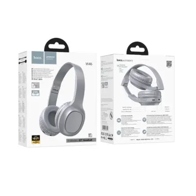 Беспроводные наушники Bluetooth Hoco W46 Голубовато-серые (Light Blue Grey)