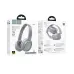Беспроводные наушники Bluetooth Hoco W46 Голубовато-серые (Light Blue Grey)