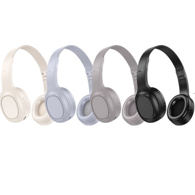 Бездротові навушники Bluetooth Hoco W46 Блакитно-сірі (Light Blue Grey)