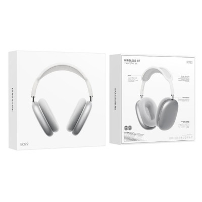 Беспроводные наушники Borofone BO22 Steel, стальной