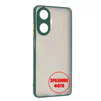 Чехол накладка Frosted Matte Xiaomi Redmi 13C/ Poco C65 Темно зеленая