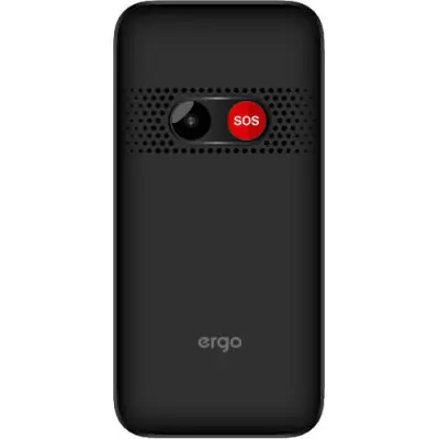 Мобільний телефон Ergo F186 Solace Dual Sim Black, чорний