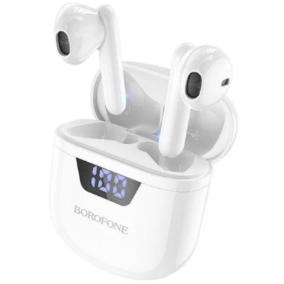 Безпровідні навушники Borofone BW05 Pure Tone TWS White, білий