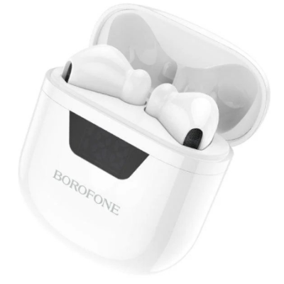 Беспроводные наушники Borofone BW05 Pure Tone TWS White, белый