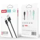 Кабель дата XO NB156 USB Type A - Lightning 1м Чёрный