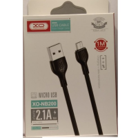 Кабель XO NB200 MicroUSB 1м Чорний Кабель XO NB200 MicroUSB 1м Чорний