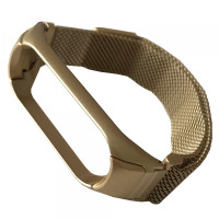 Ремешок Mi Band 3/4/5/6 Миланская петля Золотой (Old Gold)