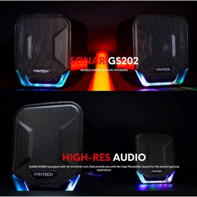 Колонка компьютерная 2.0 Fantech GS202 Sonar Black, Черная