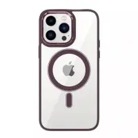 Чехол накладка Crystal Guard MagSafe iPhone 14 Pro Max Темно-фиолетовая
