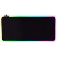 Килимок для миші RGB-03 (400x900) Black, Чорний Килимок для миші RGB-03 (400x900) Black, Чорний
