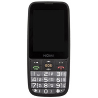 Кнопковий телефон Nomi i281 Black, чорний