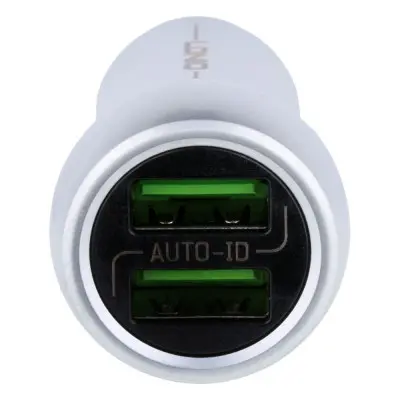 Автомобільний зарядний пристрій LDNIO microUSB 3.6A 2USB DL-C401 Silver, Срібний