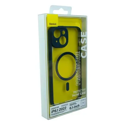 Чехол накладка Baseus Frame MagSafe iPhone 14 Синяя