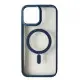 Чохол накладка Crystal Guard MagSafe iPhone 12/12 Pro Темно-синя
