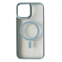 Чохол накладка Crystal Guard MagSafe iPhone 13 Блакитна