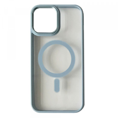 Накладка Crystal Guard MagSafe iPhone 13 Блакитна